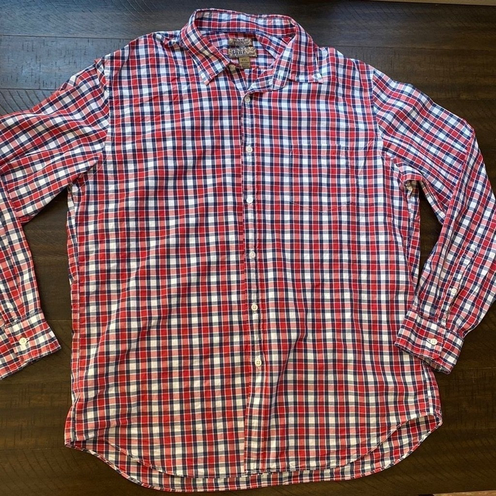 Pronto Uomo Plaid Button Up Long Sleeve Collared Shirt